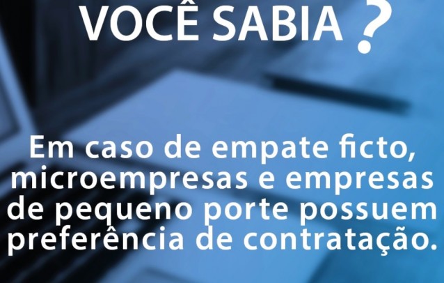 EXISTE LICITAÃ‡ÃƒO PARA A MICRO E PEQUENAS EMPRESAS